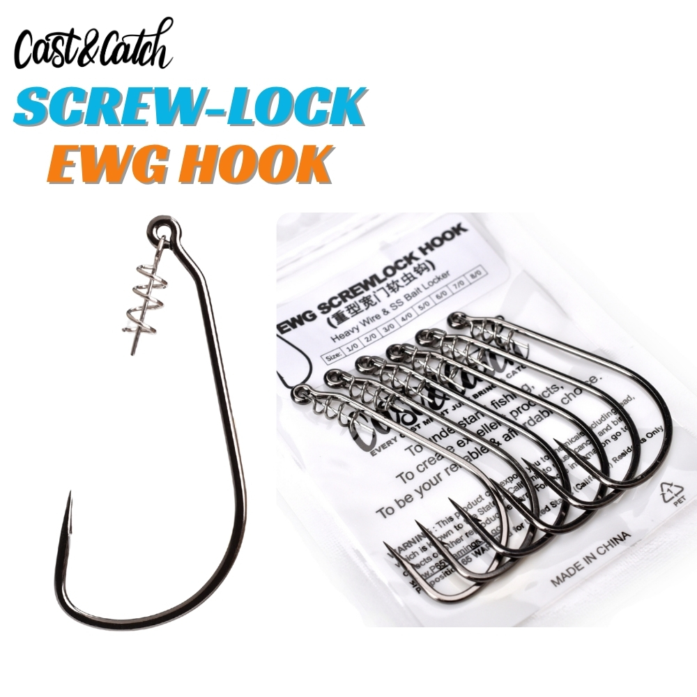 Fishing Hook Weedless - Cast&Catch SCREW-LOCK Weedless EWG Haken -