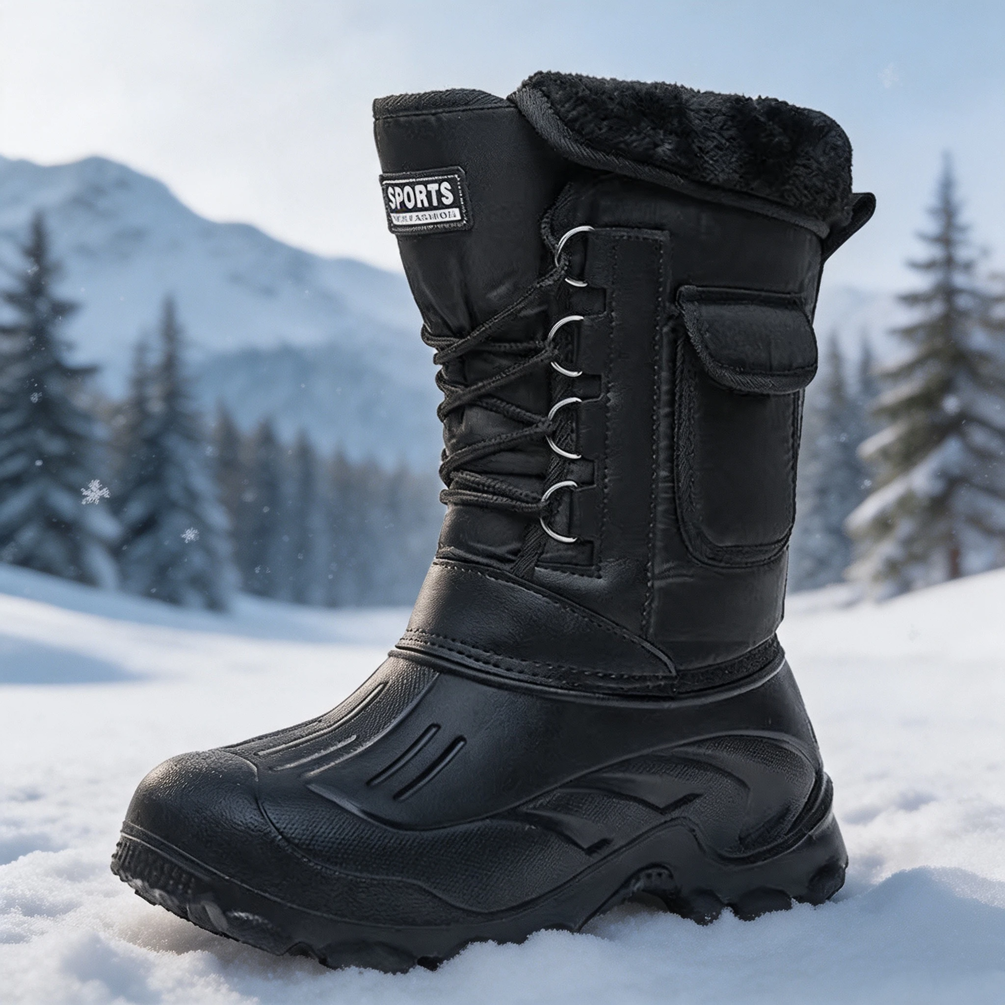Fishing Hook - Herren Winter-Schneestiefel Outdoor-Angelschuhe Schneewanderschuhe 2026 Neue
