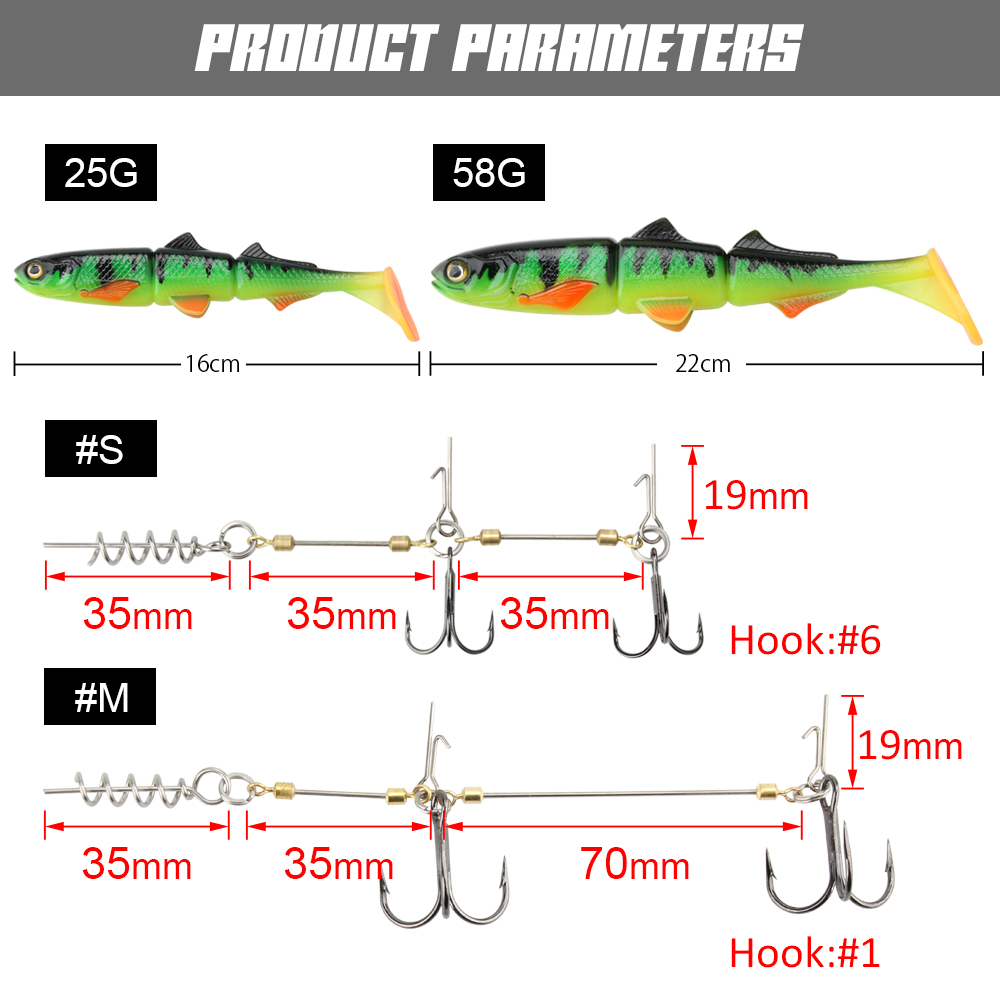 Spinpoler Pike Stinger Rig Hoo – Fishing Hook Size Bewertung und Preis