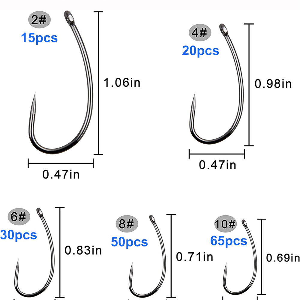 180 Stück Barbless Angelhaken  – Fishing Hook Assortment Bewertung und Preis