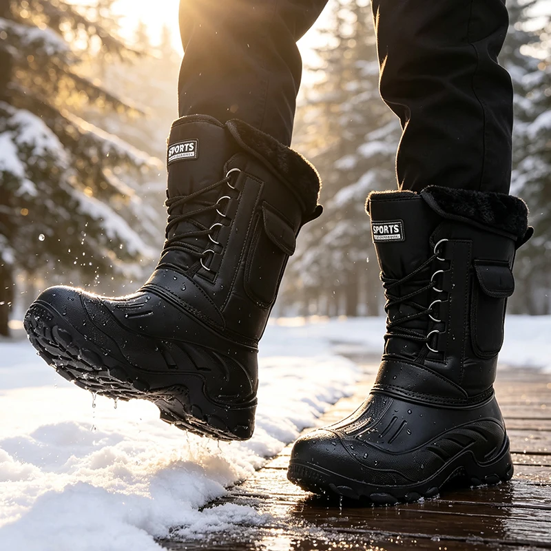Herren Winter Schneestiefel Ou – Fishing Hook Size Bewertung und Preis