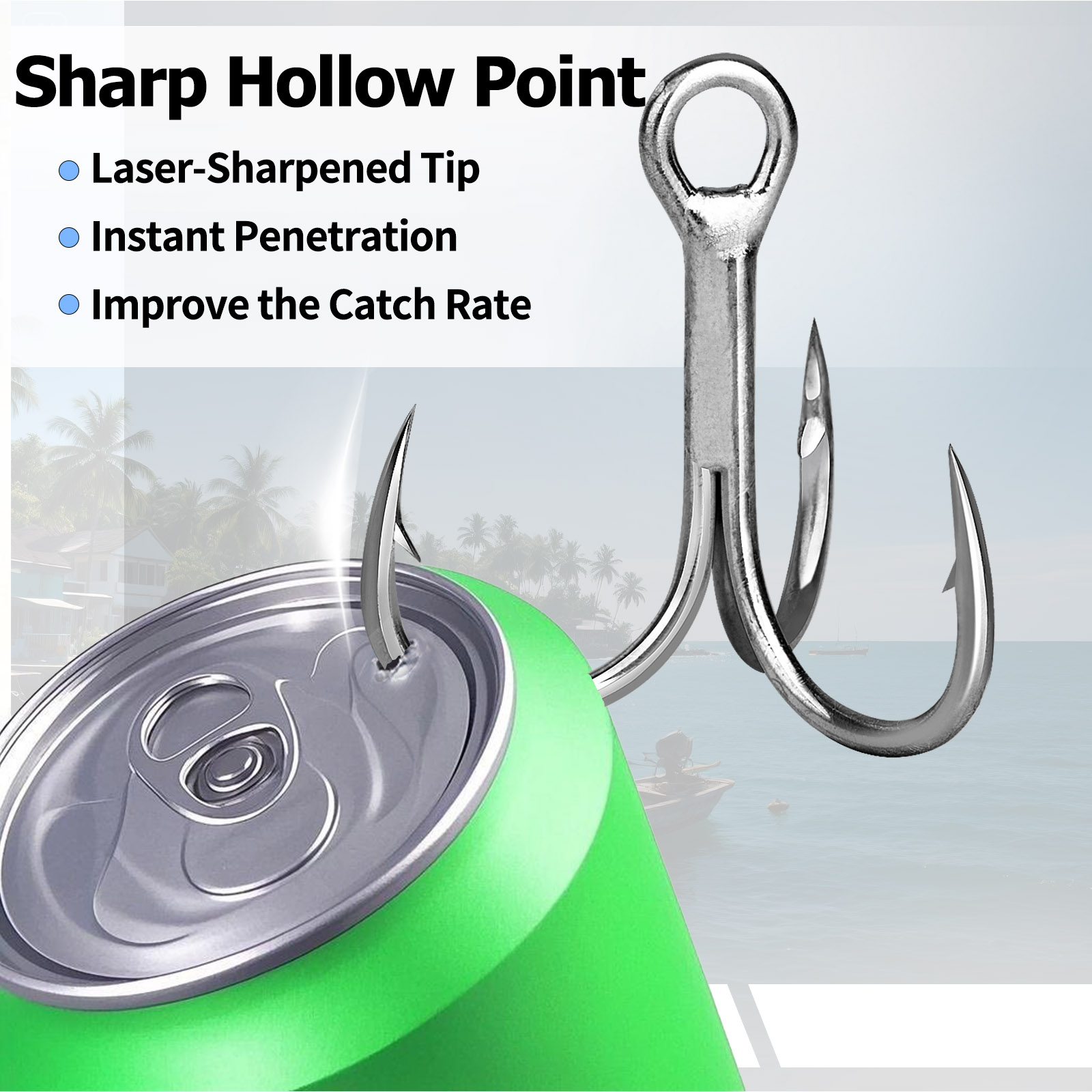 9KM Salzwasser-Dreifachhaken 3 – Fishing Hook Offset Bewertung und Preis